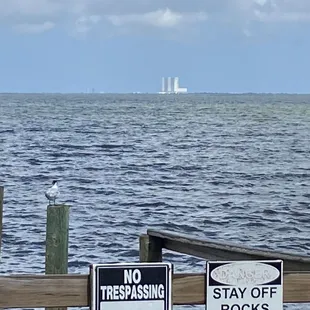 a boat in the distance