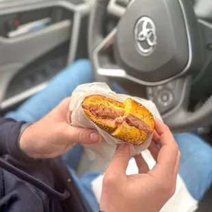 Egg Everything bagel with Sundried Tomato Cream Cheese &amp; Bacon