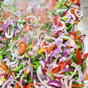 Grilled Veggies for NY Steak Sandwiches