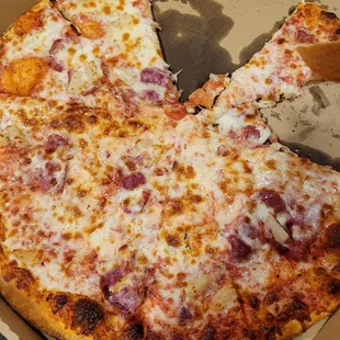 Slice size is off. Too small and/or slices with too little toppings