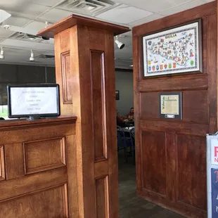 Seating area for the buffet