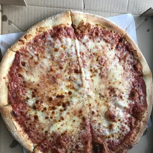 The cheese pizza they gave me looked so sad, RIP.