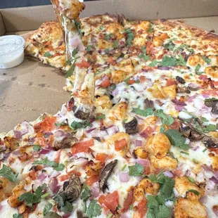 Achari and achari pizza cheese pizza