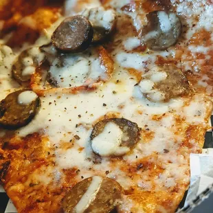 a slice of pizza