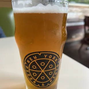 a glass of beer