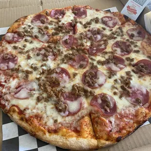 Canadian bacon and beef