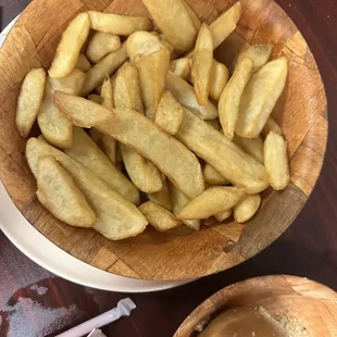 Half an order of steak fries.