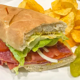 Italian Combo with Provolone (chips not included)