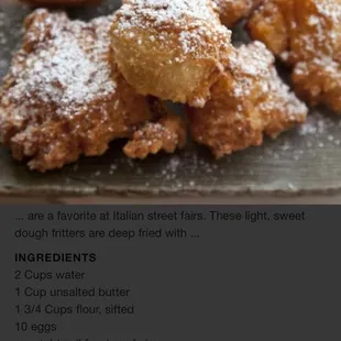 What authentic Zeppoles are SUPPOSED to look like!!!!!