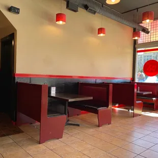 the interior of the restaurant