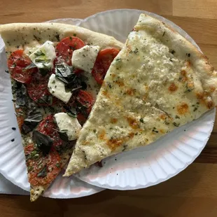 White Pizza Caprese Pizza