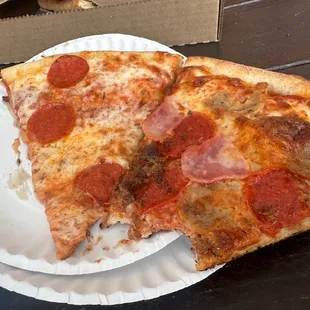 Pepperoni and 4 Meat Combo Pizza