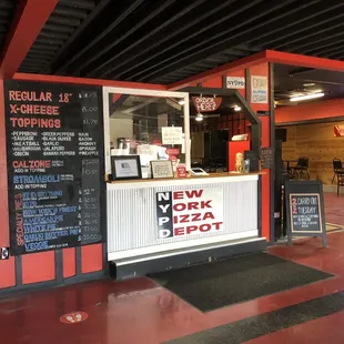 Ordering counter facing the door as you enter