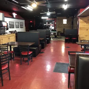 View from the first booth along the wall