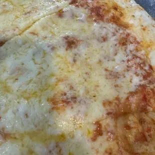 Cheesy 18" Regular Cheese Pizza with extra cheese!