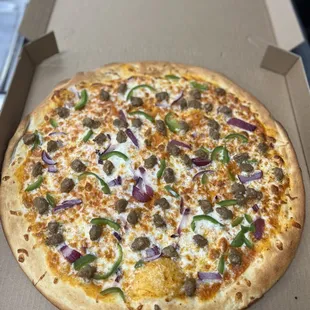 a pizza in a box