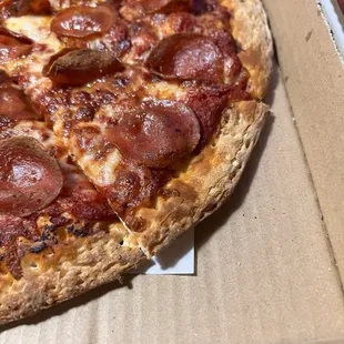 Ask for regular crust, they gave me cracker thin crust and they won't do anything about it