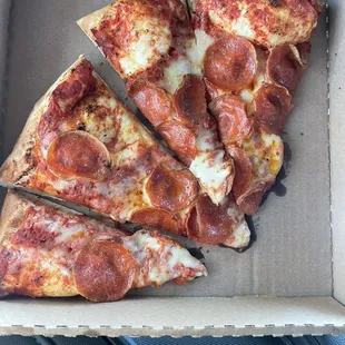 Slices - $1.99 (2 actually count as 1) - very little toppings but my teenager loves them