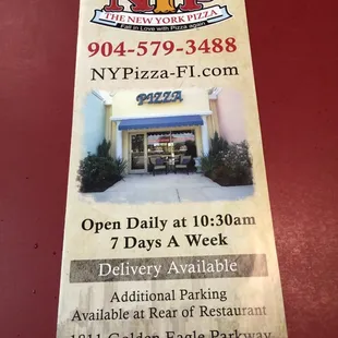 New York style pizza