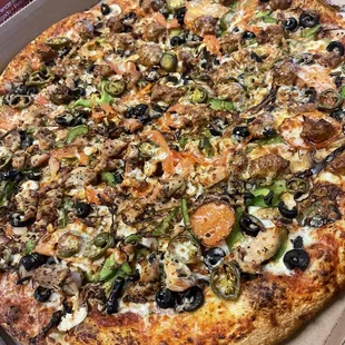 pizza, food