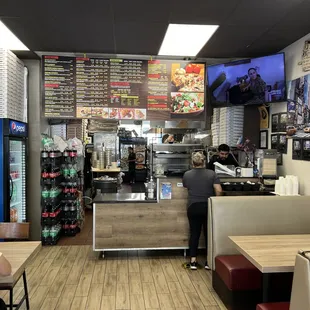 Walking into the restaurant