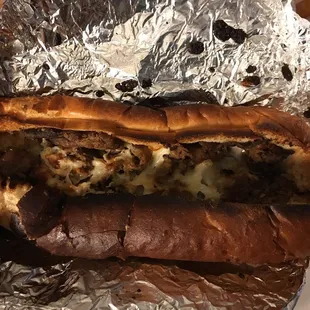 Burnt steak and cheese I waited 2 hours for