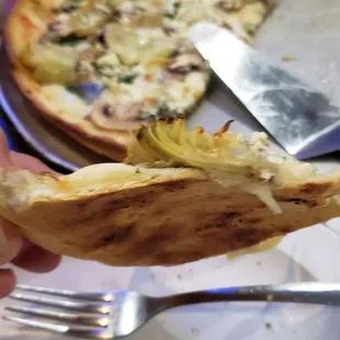 thin crust pizza, wasn&apos;t floppy.