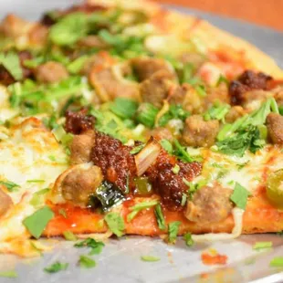 pizza, food