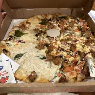 a pizza in a box