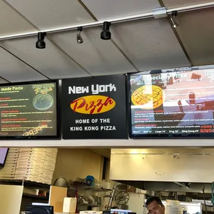 The monitors that supposedly have the menu but that lack details such as prices.  Grab a paper one instead.