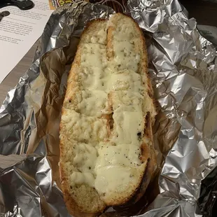 Cheesy garlic bread!