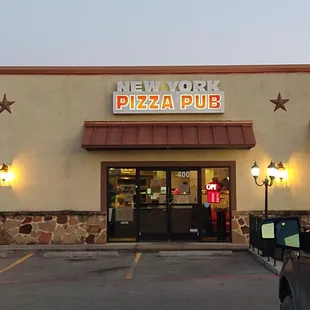 the front of the restaurant