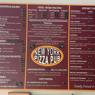 Menu as of 7.2.2023