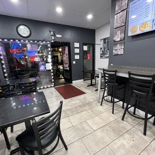 the dining area