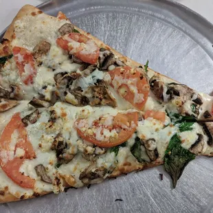 Greek Spinach Pizza