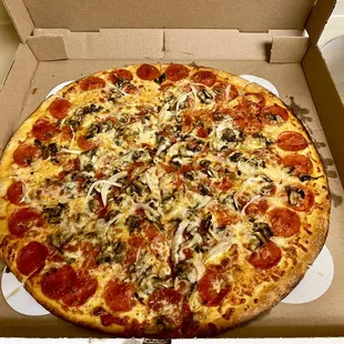 a pizza in a box
