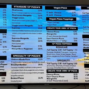 menu, sushi and sashimi