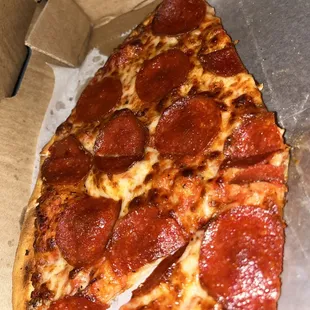 New York style crust medium pepperoni