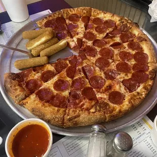 Pepperoni 1-Topping Pizza