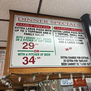 Dinner specials