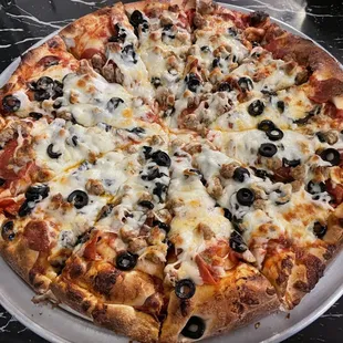 Large Pepperoni, Sausage &amp; Black Olive