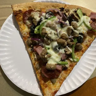 Supreme Pizza slice