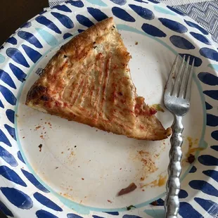 Another way of eating it, it you don't want to eat the bread. Personally, would not recommend. The best part is the crust!!