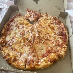 Cheese not on all slices