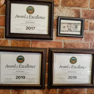 Health Dept. awards of excellence.