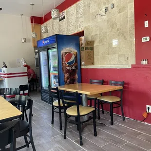 the interior of the restaurant