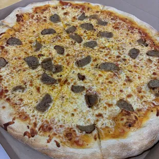 Large meatball Parmesan pizza $27