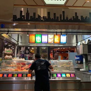 Hubby in Front of New York Pretzel