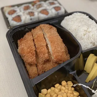 23. Pork katsu 4. Salmon Roll