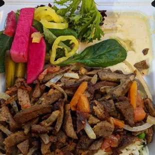 Lamb shawarma plate